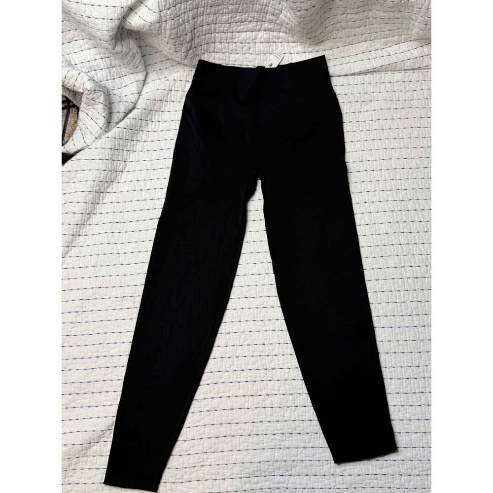 Victoria's Secret PINK Seamless Classic Leggings Black High Rise 26 Inseam M NWT